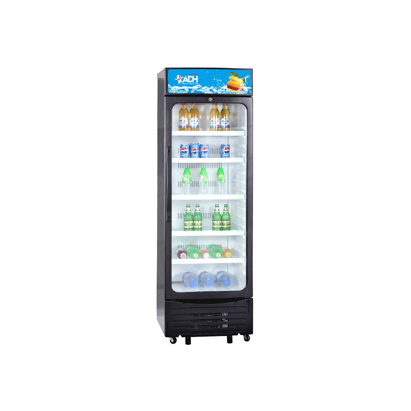 ADH ASC 365 Liters Glass Door Chiller Refrigerator- Black